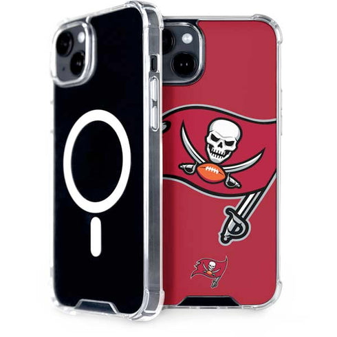NFL Tampa Bay Buccaneers Large Logo iPhone 15 Plus MagSafe Case